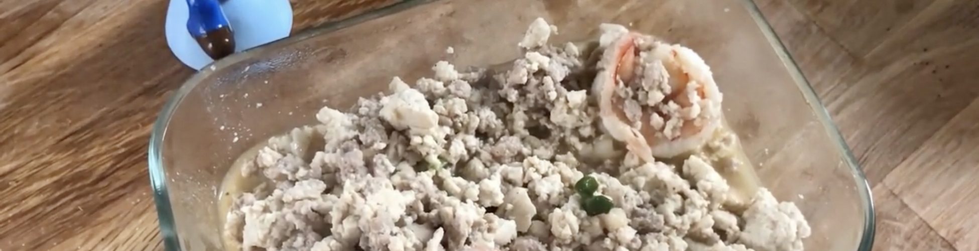 Mun Tahu Udang Ayam Giling